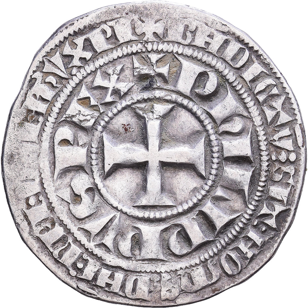 France, Philippe IV le Bel, Gros tournois à l'O long, 1290-1295, Argent, TTB