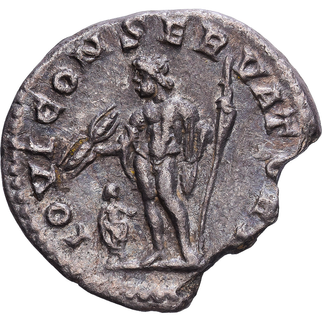 Roman Empire, Macrinus, Denarius, 217, Uncertain Mint, Plata, MBC+
