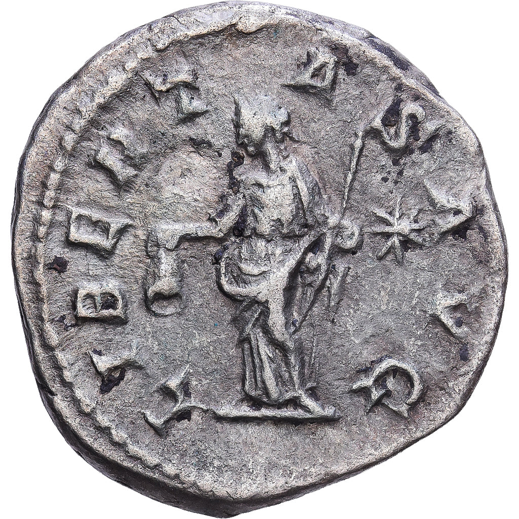 Roman Empire, Elagabalus, Denarius, 220, Rome, Silber, SS