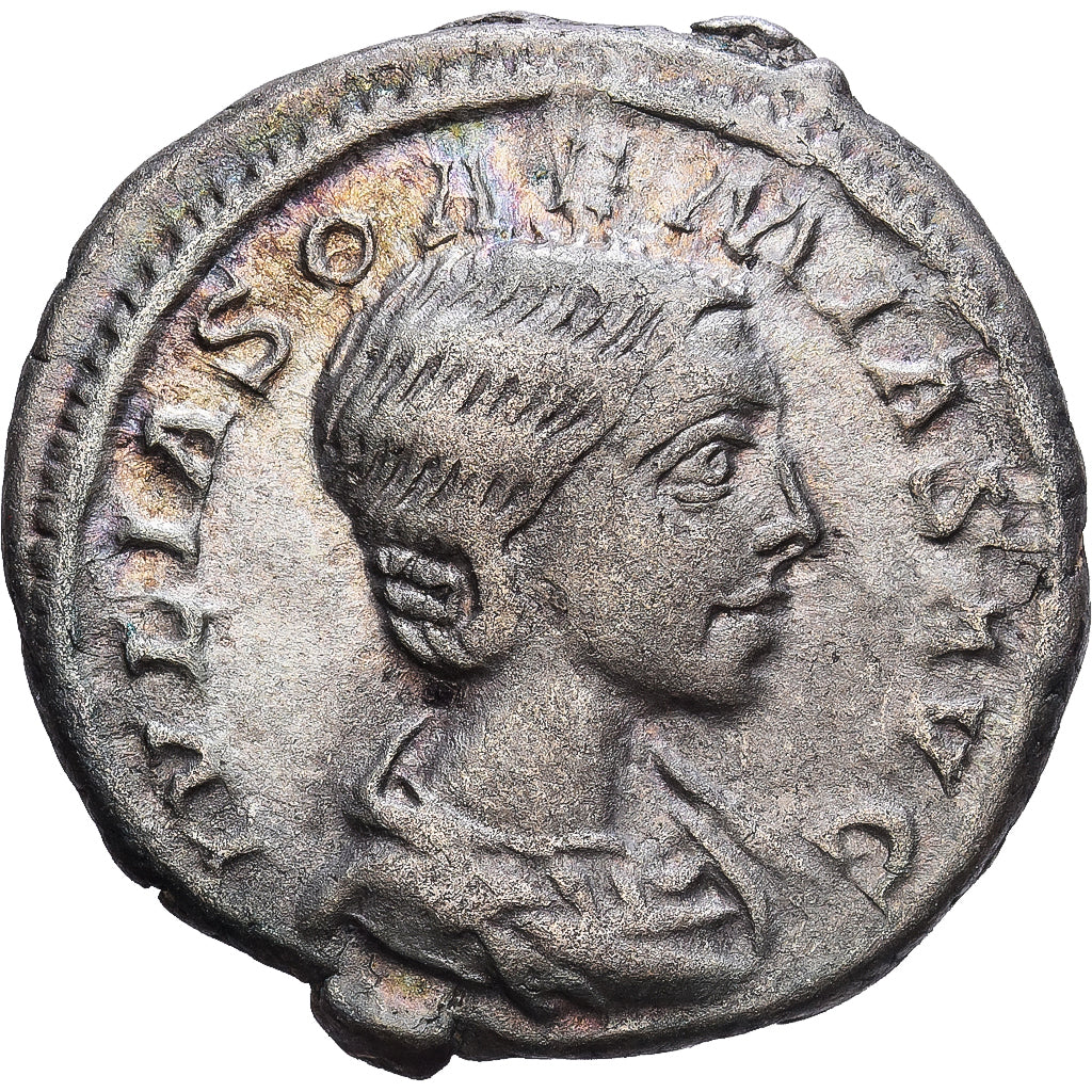 Roman Empire, Julia Soaemias, Denarius, 219, Rome, Argento, BB
