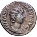 Roman Empire, Julia Mamée, Denarius, 232, Rome, Zilver, ZF