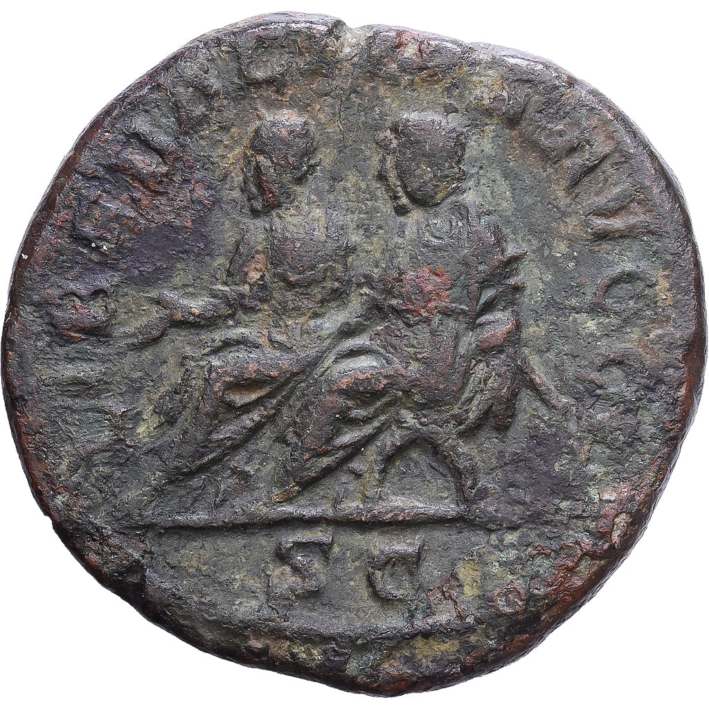 Roman Empire, Philip II, Sestertius, 249, Rome, Bronze, EF(40-45)