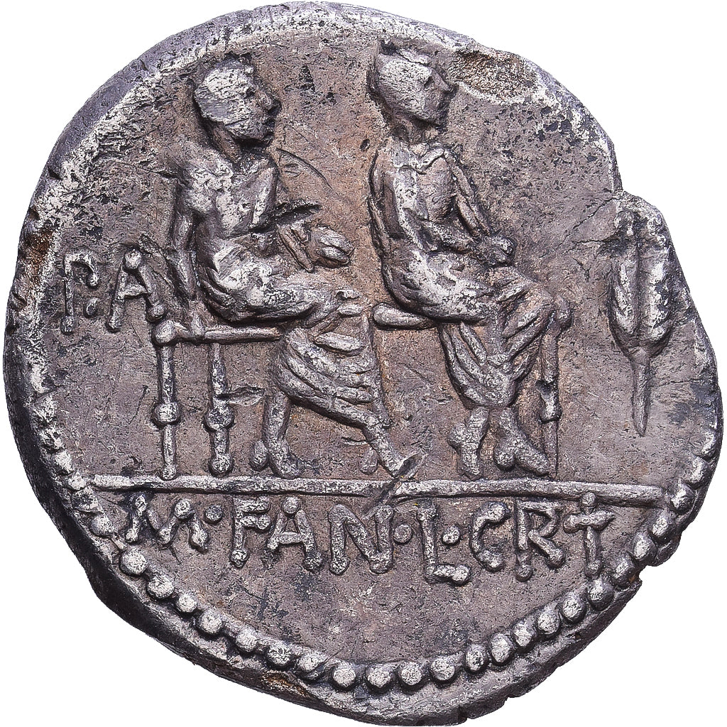 Roman Republic, Critonia, Denarius, 86 BC, Rome, Srebro, AU(50-53)