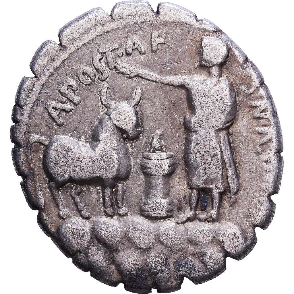 Roman Republic, Postumia, Denarius Serratus, 81 BC, Rome, Srebro, VF(30-35)