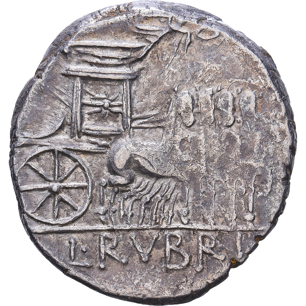 Roman Republic, Rubria, Denarius, 87 BC, Rome, Silber, SS