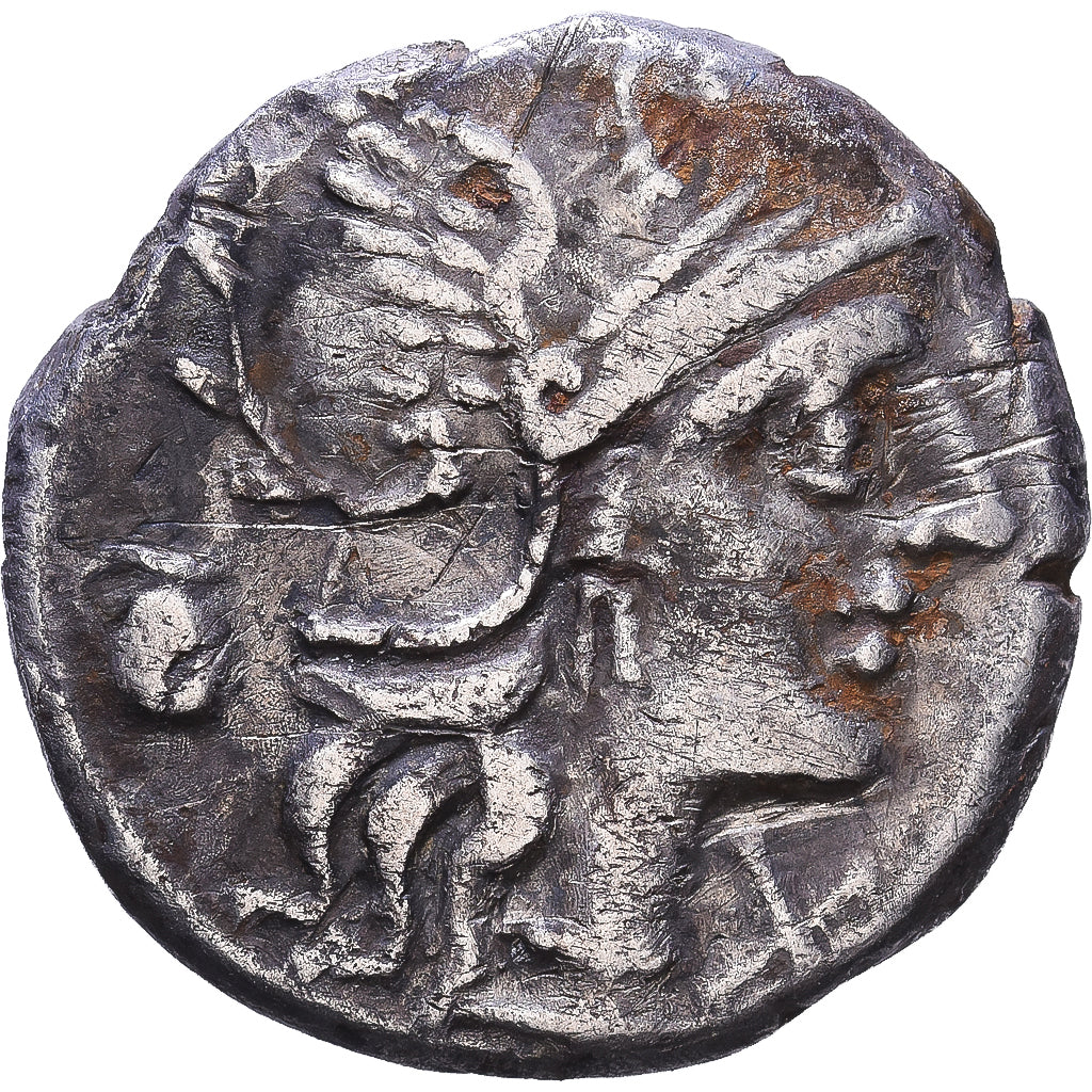Roman Republic, Pompeia, Denarius, 137 BC, Rome, Silver, EF(40-45)