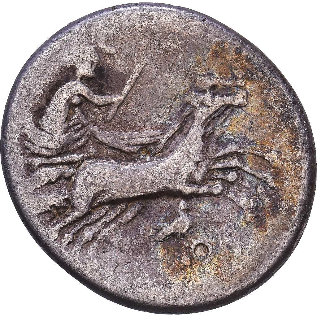 Roman Republic, Anonyme, Denarius, 189-180 BC, Rome, Zilver, FR+