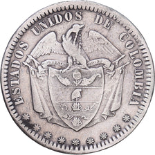 Kolumbien, Peso, 1864, Bogota, Silber, S+, KM:139.1