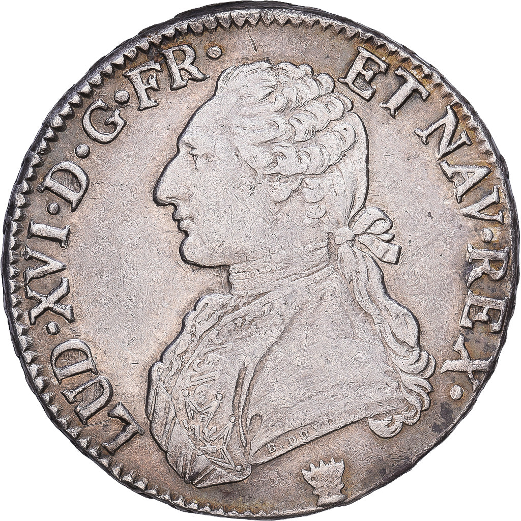 France, Louis XVI, Ecu aux branches d'olivier, 1791, Limoges, Silver, EF(40-45)