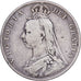 Gran Bretaña, Victoria, 1/2 Crown, 1891, Plata, BC+, KM:764