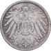 NIEMCY - IMPERIUM, Wilhelm II, Mark, 1904, Berlin, Srebro, VF(30-35), KM:14