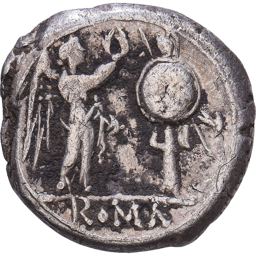 Roman Republic, Anonymous, Victoriatus, 88 BC, Rome, Silver, EF(40-45)