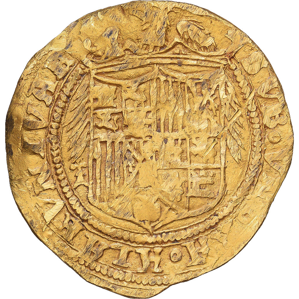 Spanien, Ferdinand & Isabella, Doble Excelente, Seville, Gold, S