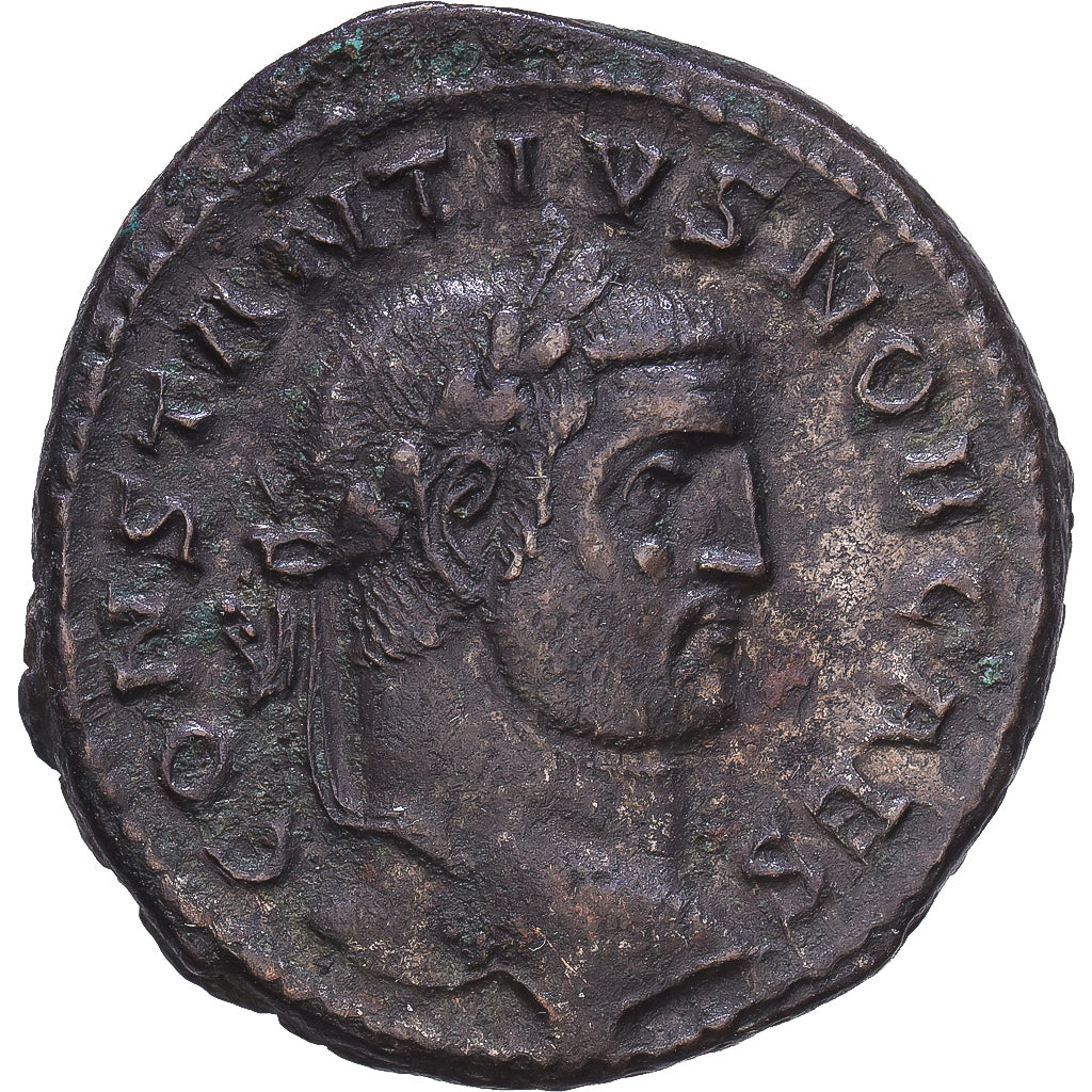 Roman Empire, Constance Chlore, Follis, 296-297, Trèves, Billon, TTB+