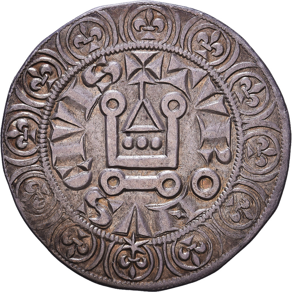 Frankrijk, Louis IX, Gros Tournois à l'étoile, 1266-1270, Undefinied mint