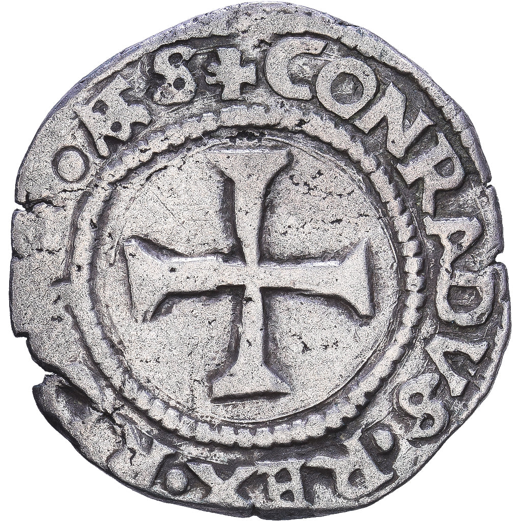 Republic of Genoa, Dogi Biennali, Denaro, 1528-1541, Genoa, Srebro, VF(20-25)