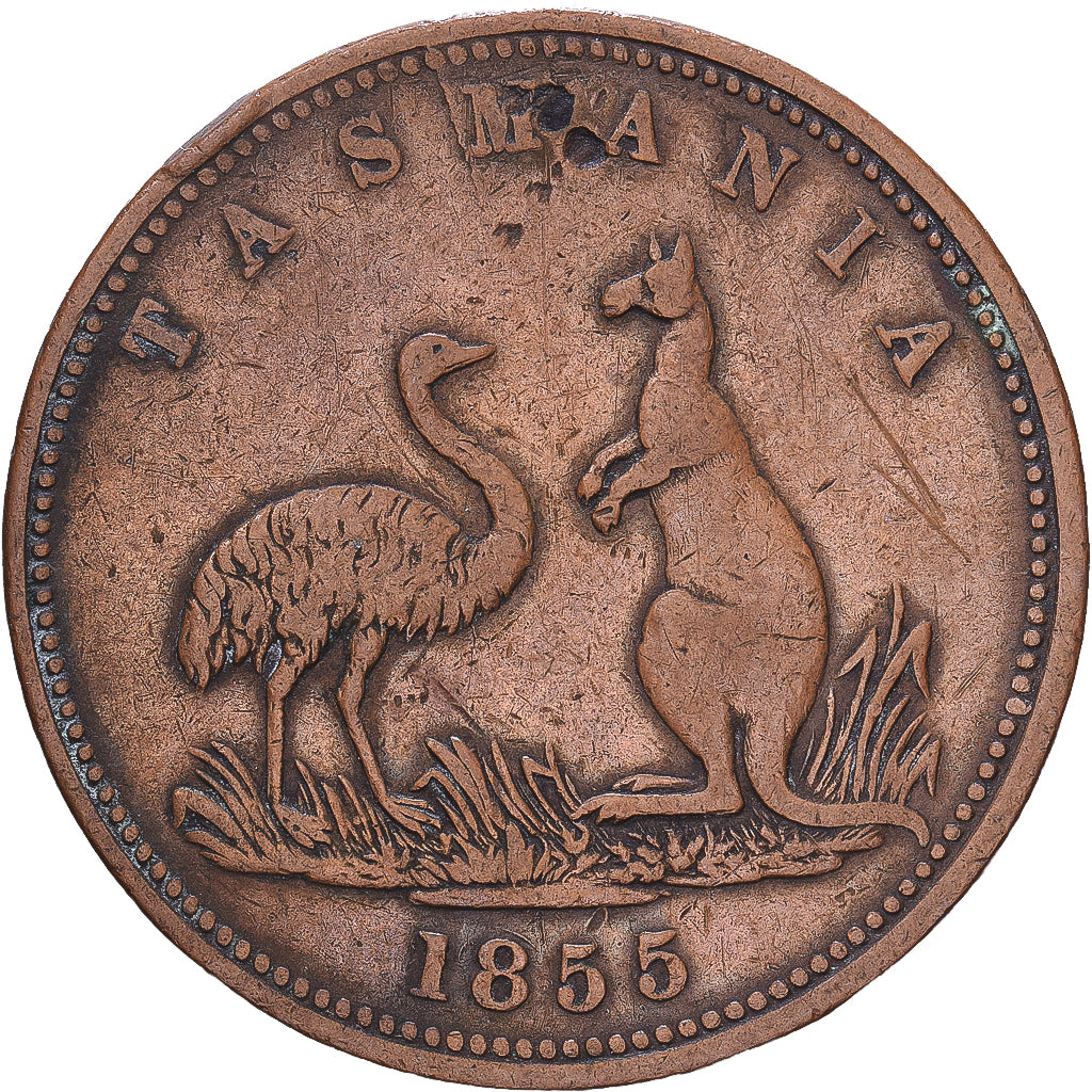 Australia, Tasmania, Victoria, Penny, 1855, THOMAS WHITE AND SON WESTBURY