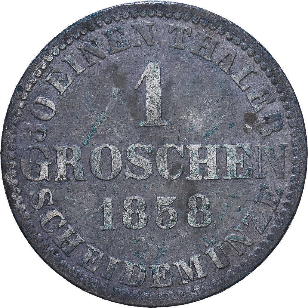 Kingdom of Hannover, Groschen, 1858, Hannover, Billon, EF(40-45)