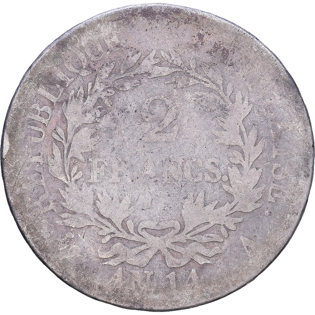 França, 1/2 Franc, Napoléon I, AN 14, Paris, Prata, VG(8-10), KM:655.1