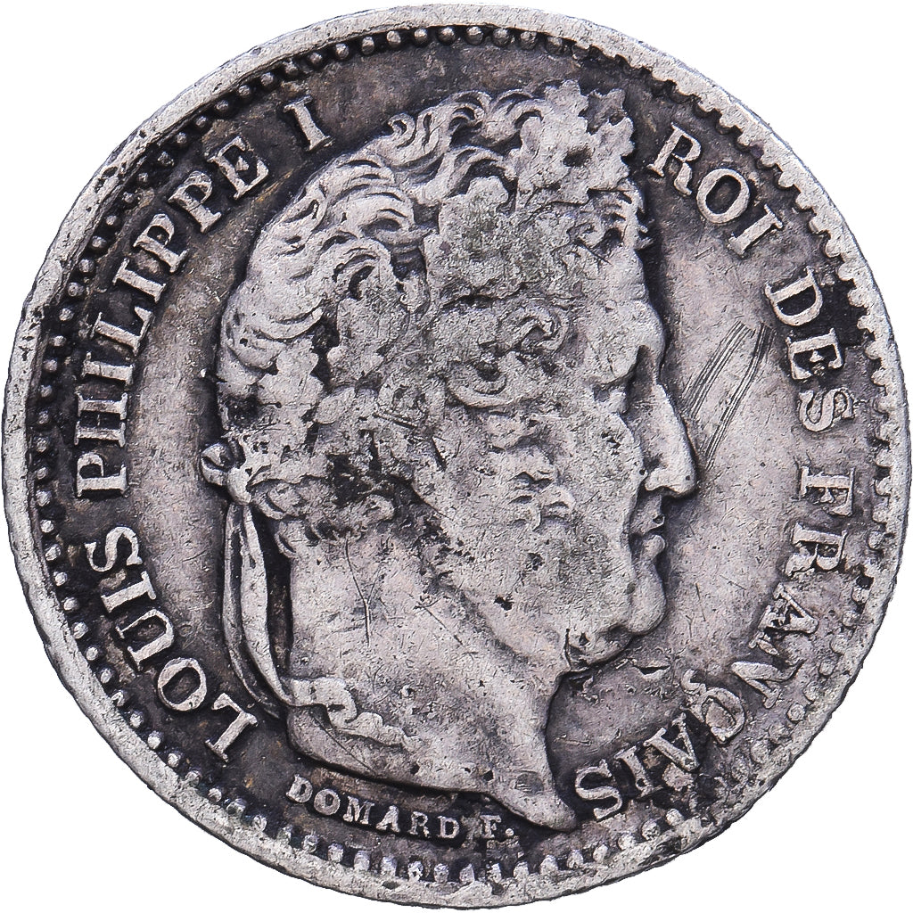 France, 25 Centimes, Louis-Philippe, 1845, Rouen, Argent, TTB, KM:755.2