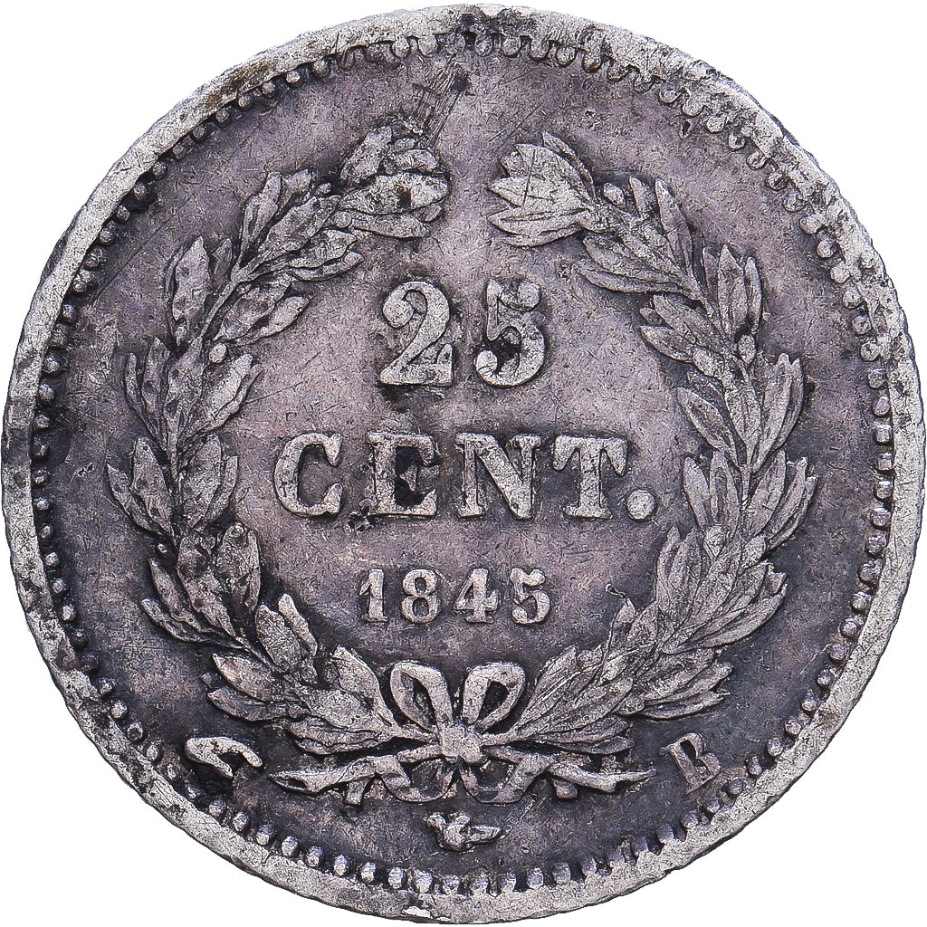 France, 25 Centimes, Louis-Philippe, 1845, Rouen, Argent, TTB, KM:755.2