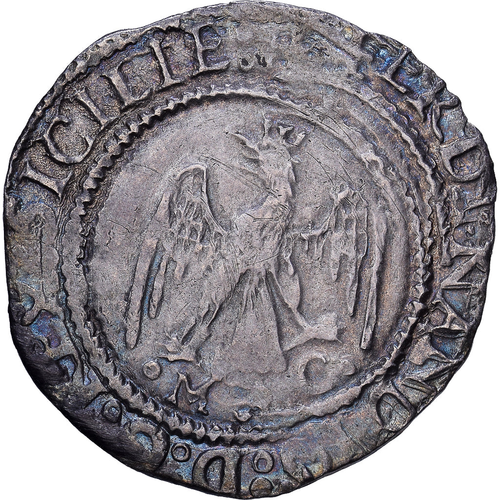 Kingdom of Naples, Ferdinando II, Tari, 1479-1516, Messina, Silver, EF(40-45)