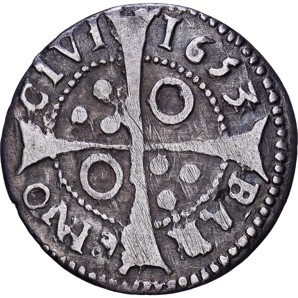 Principauté de Catalogne, Real, 1653, Barcelona, Argent, TTB