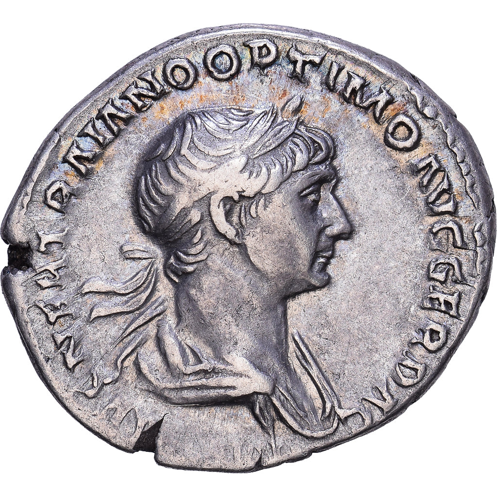 Roman Empire, Trajan, Denier, 114-116, Rome, Argent, TTB