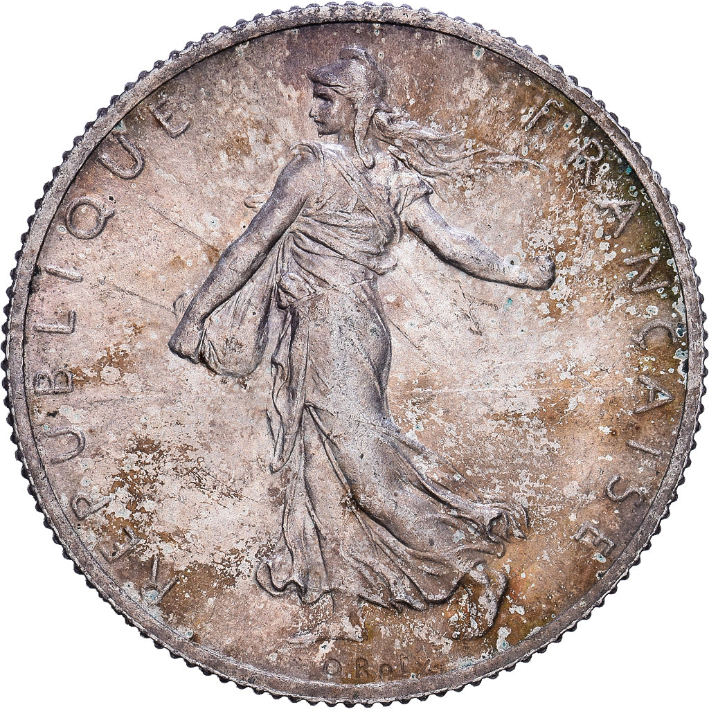 Frankrijk, 2 Francs, 1914, Paris, Zilver, ZF+
