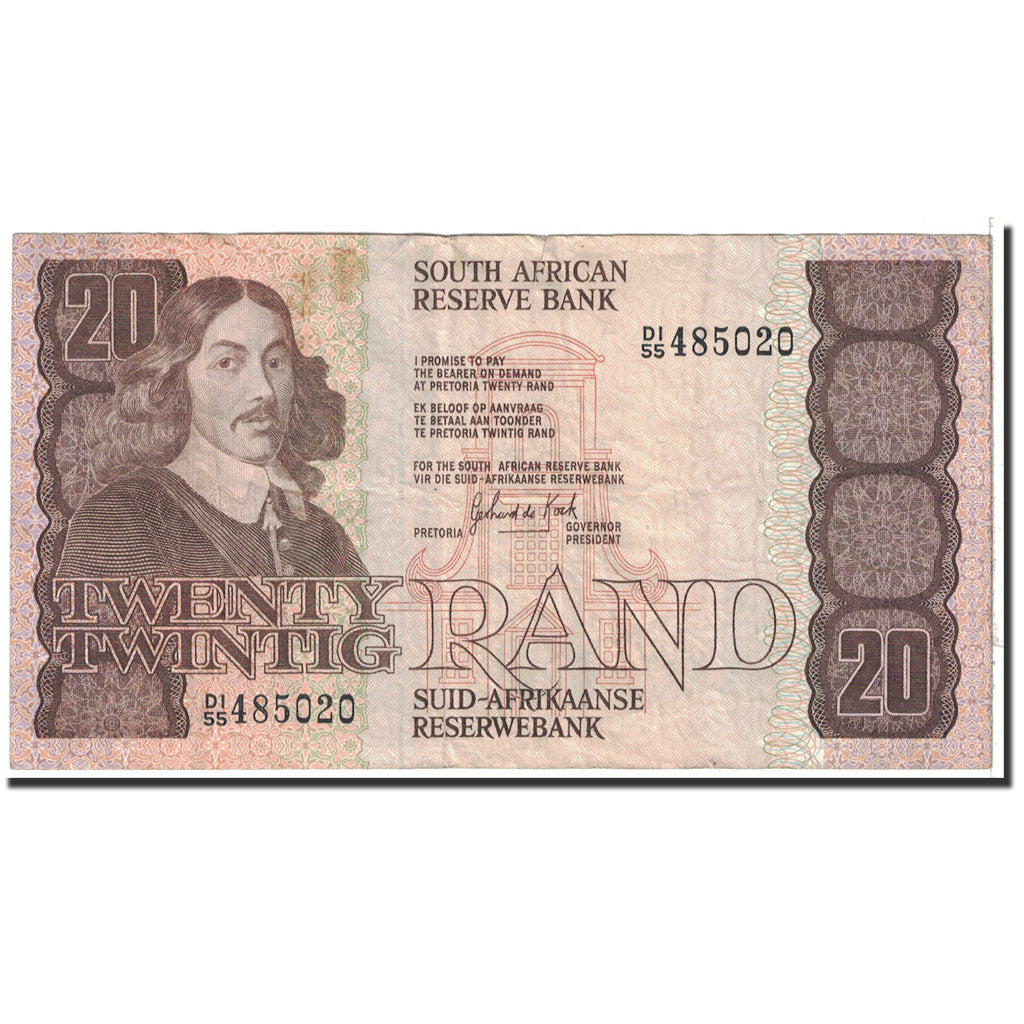Banconote, Sudafrica, 20 Rand, 1981, KM:121b, Undated, BB
