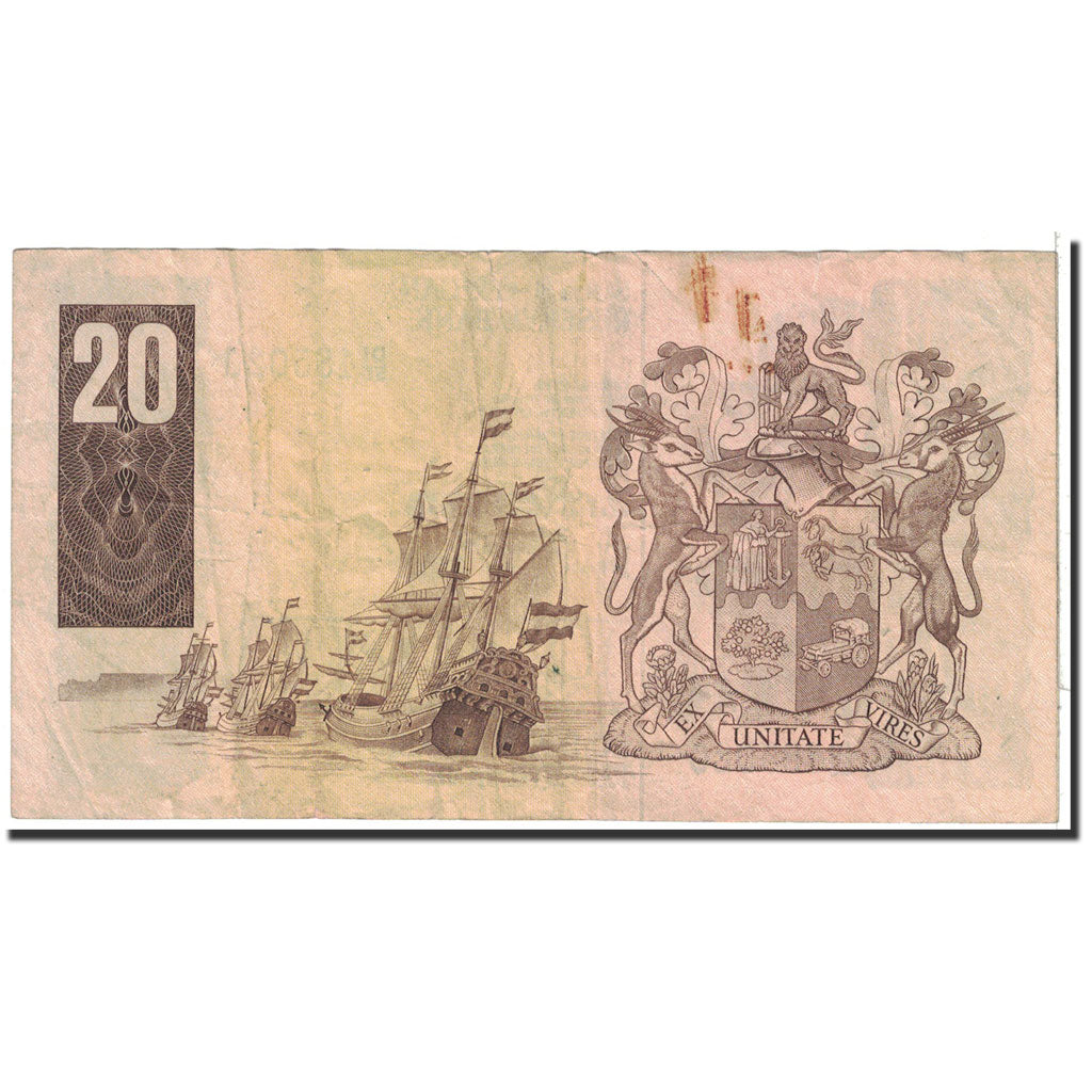 Banconote, Sudafrica, 20 Rand, 1981, KM:121b, Undated, BB