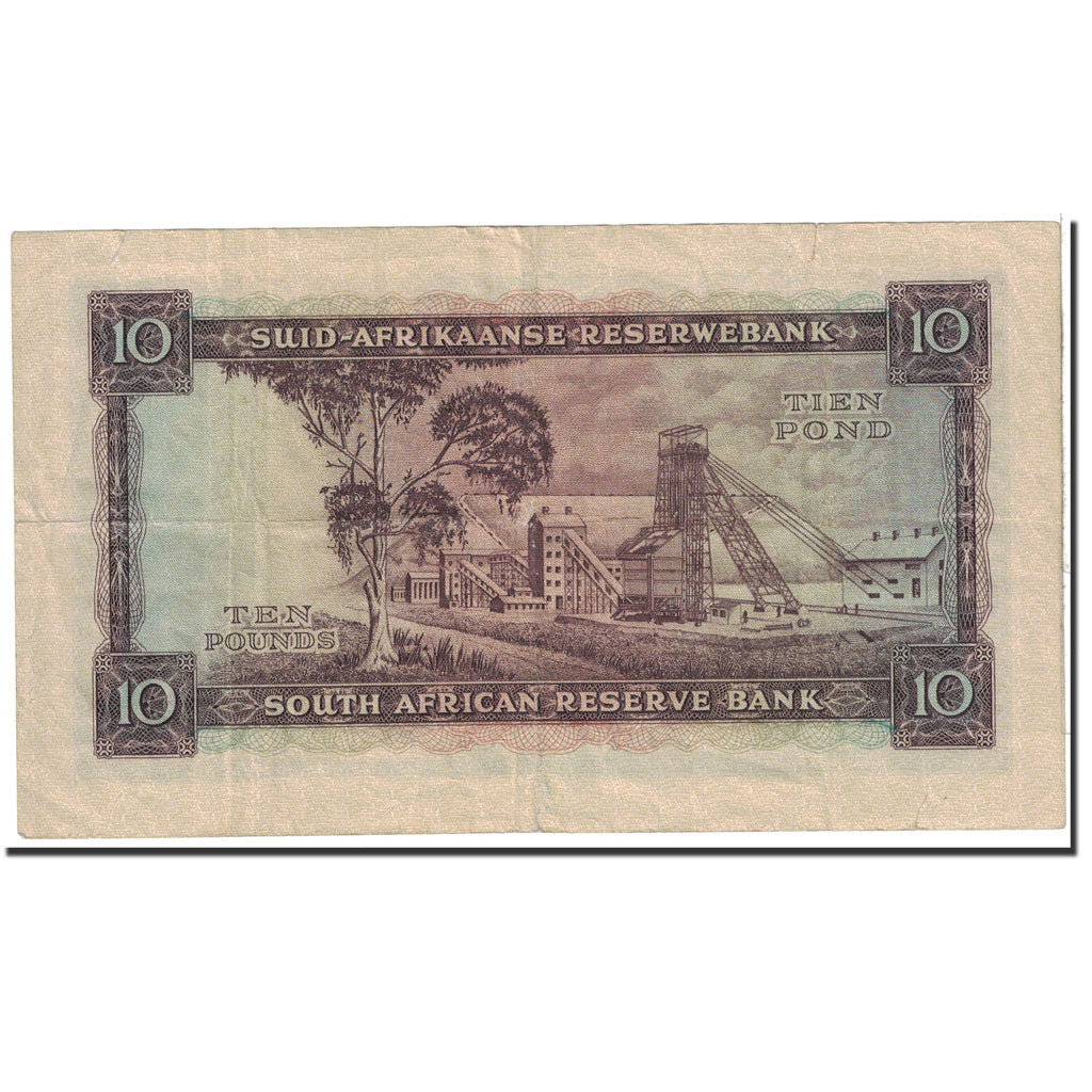 Banknote, South Africa, 10 Pounds, 1955, 1955-08-10, KM:99, EF(40-45)