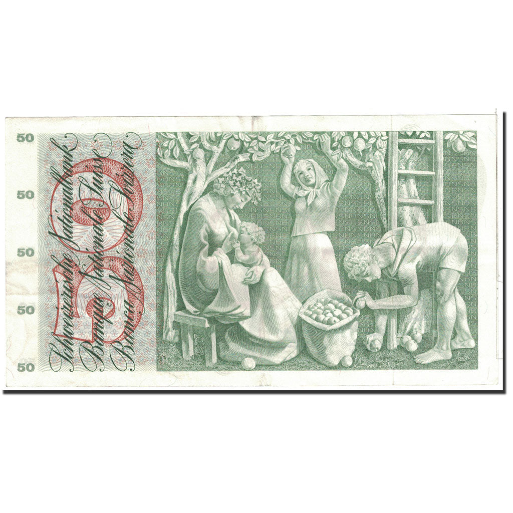 Banknote, Switzerland, 50 Franken, 1971, 1971-02-10, KM:48k, AU(55-58)