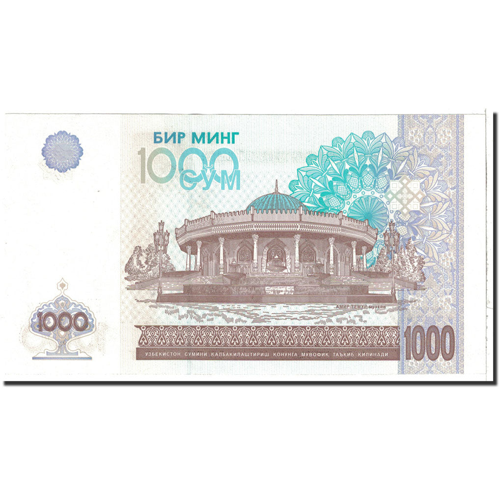 Geldschein, Uzbekistan, 1000 Sum, 2001, Undated, KM:82, UNZ-