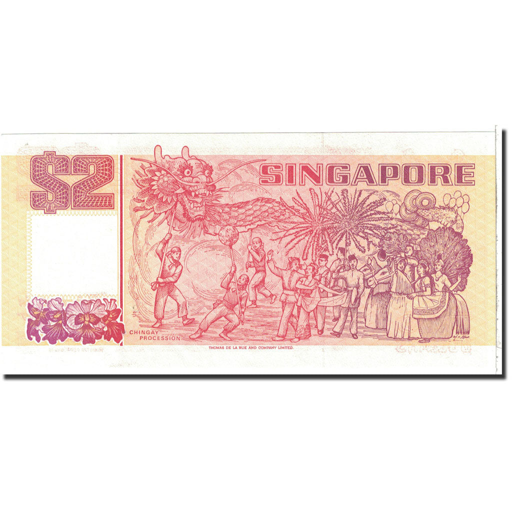 Billet, Singapour, 2 Dollars, 1990, Undated, KM:27, NEUF
