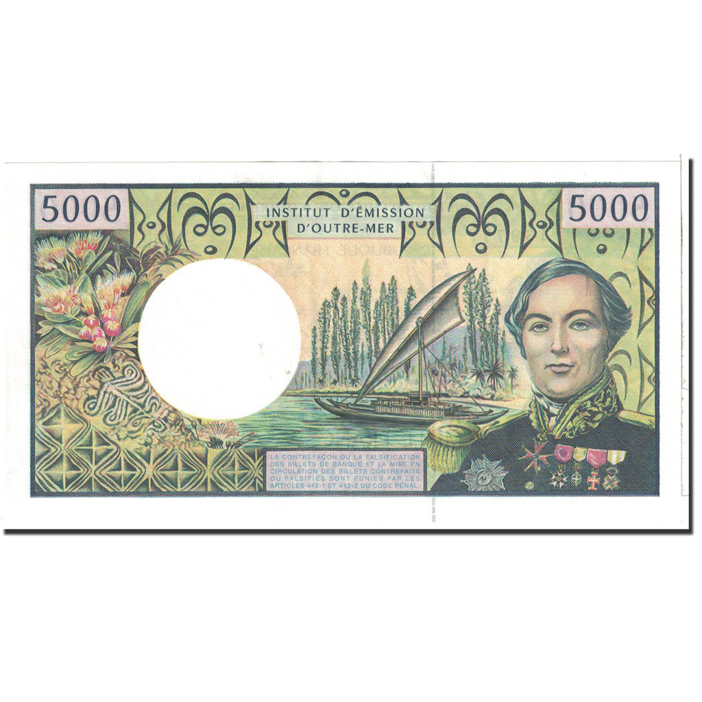 Billete, 5000 Francs, 2002, Territorios franceses en el Pacífico, Undated, SC