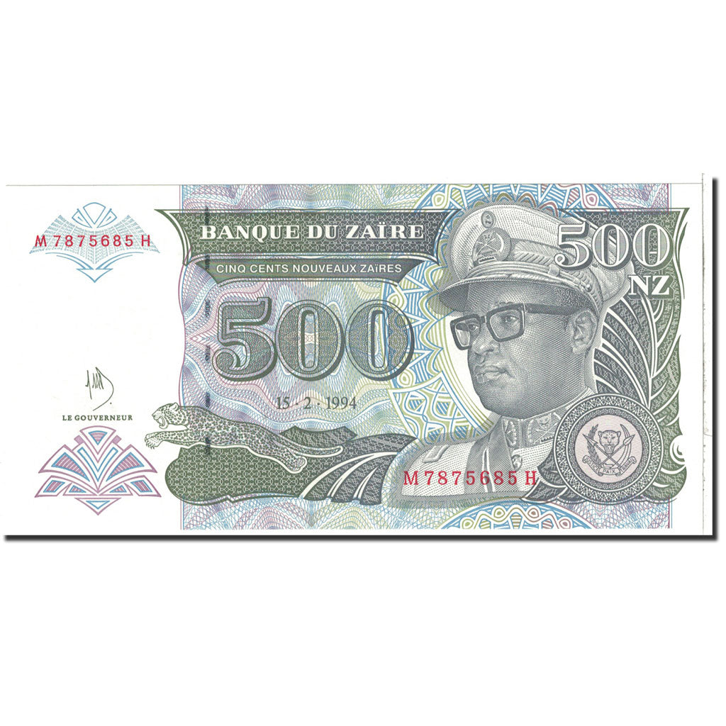 Banconote, Zaire, 500 Nouveaux Zaïres, 1994, KM:64a, 1994-02-15, FDS