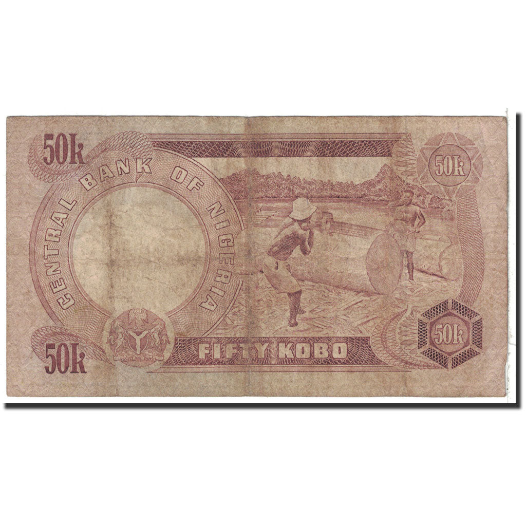 Banknote, Nigeria, 50 Kobo, 1973, Undated, KM:14f, VF(20-25)