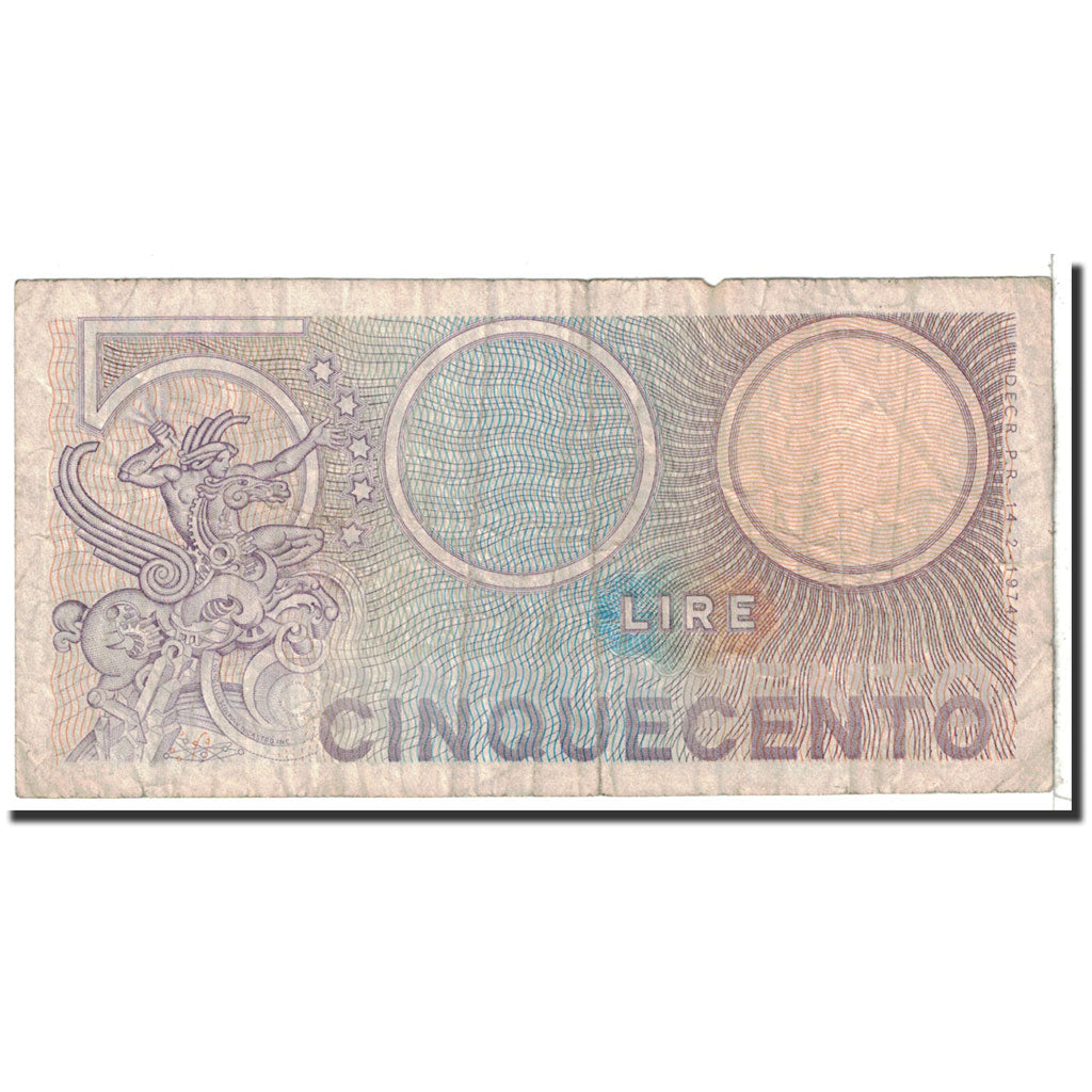 Banknote, Italy, 500 Lire, 1974-1979, 1974-02-14, KM:94, VF(20-25)