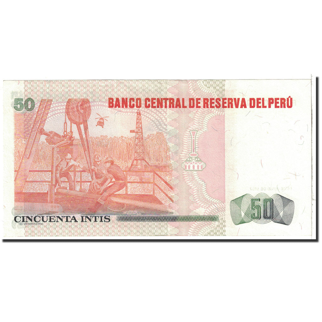 Geldschein, Peru, 50 Intis, 1987, 1987-06-26, KM:131b, UNZ-