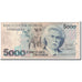 Banconote, Brasile, 5000 Cruzeiros, 1993, KM:232c, Undated, MB