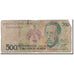 Banknote, Brazil, 500 Cruzados Novos, 1990, Undated, KM:222a, VG(8-10)