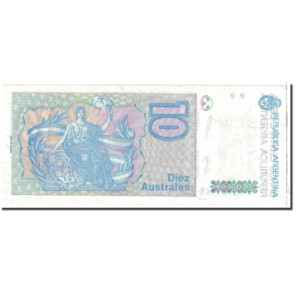Geldschein, Argentinien, 10 Australes, 1985, Undated, KM:325b, UNZ-