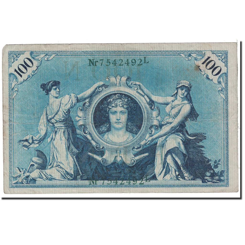 Banknote, Germany, 100 Mark, 1908, 1908-02-07, KM:34, VF(20-25)