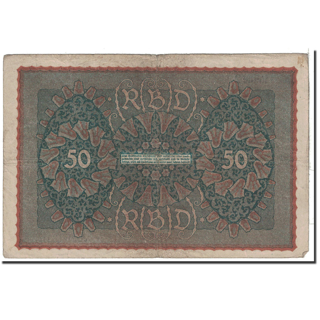 Billete, 50 Mark, 1919, Alemania, KM:66, 1919-06-24, BC