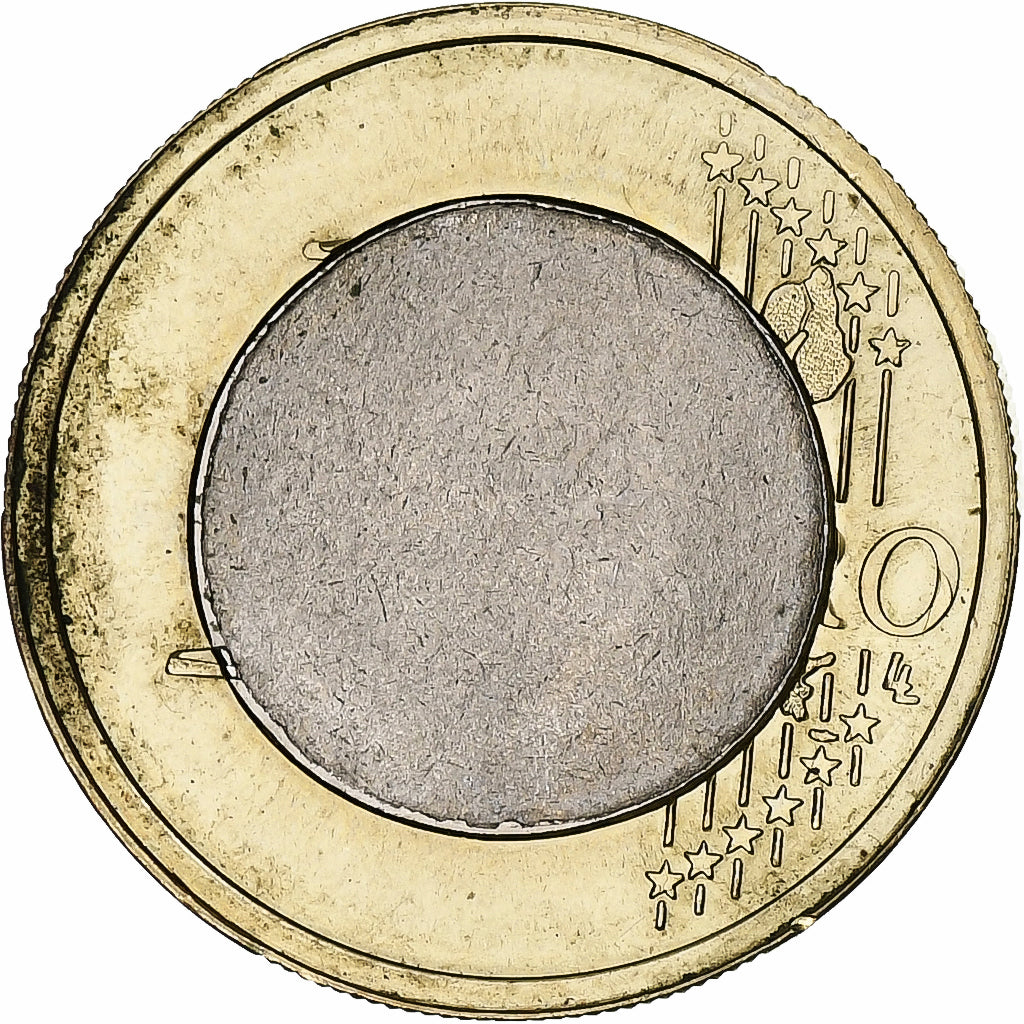 France, Euro, 1999, Paris, error split core, SUP+, Bimétallique, KM:1288