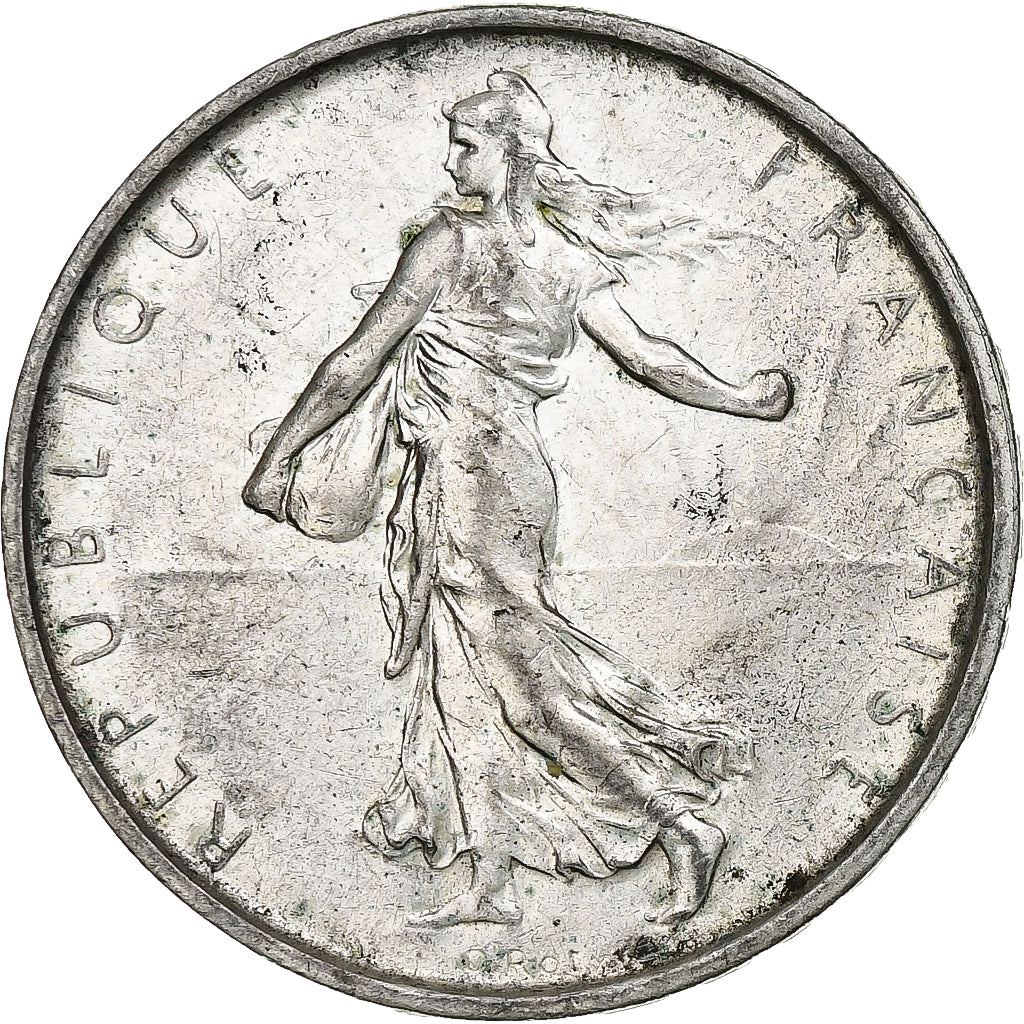 France, Semeuse, 5 Francs, 1967, Paris, AU(50-53), Silver, KM:926, Gadoury:770