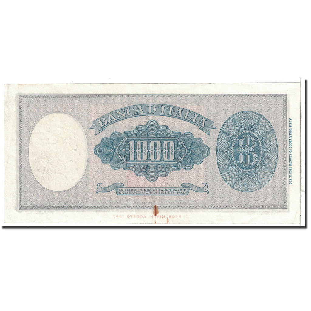 Billete, 1000 Lire, 1948, Italia, KM:88a, 1948-02-10, EBC