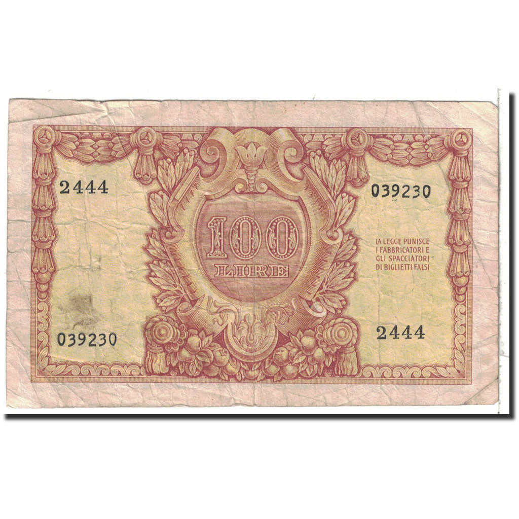 Banknote, Italy, 100 Lire, 1951, 1951-12-31, KM:92a, VF(20-25)
