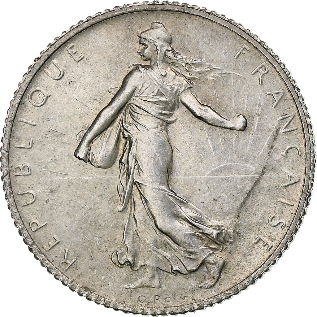 France, 1 Franc, Semeuse, 1914, Castelsarrasin, Silver, MS(63), Gadoury:467